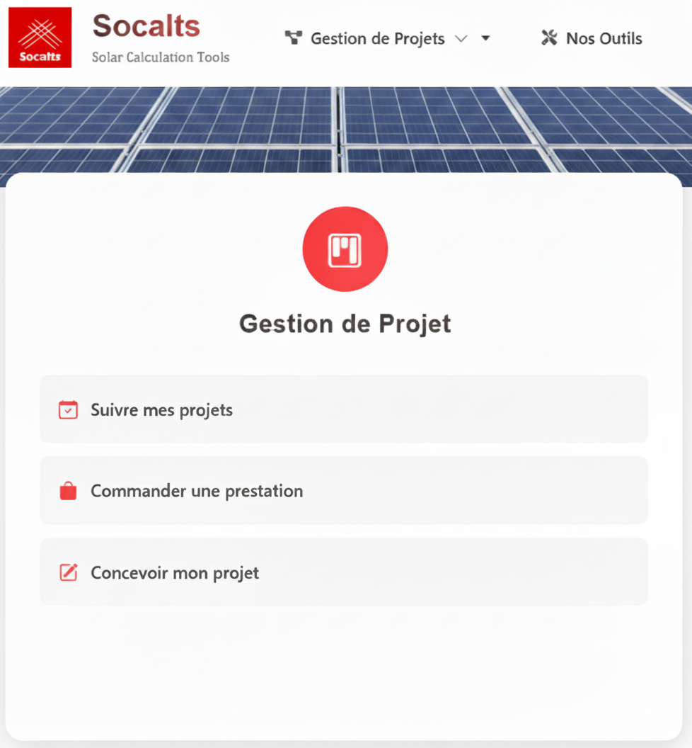 Socalts, projet conception solaire Solakvan