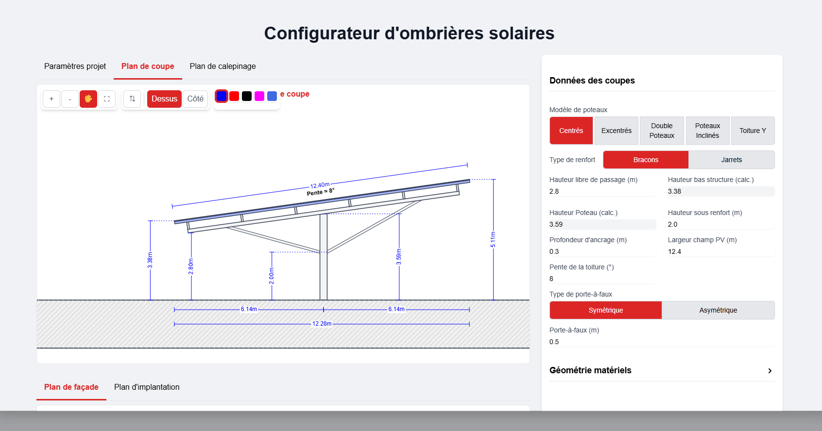 Configurateur Toiture Plate